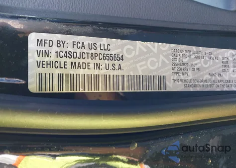 2023 Dodge Durango R/T Plus Awd from USA, damaged, VIN 1C4SDJCT8PC655654